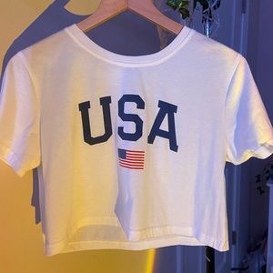 USA crop top